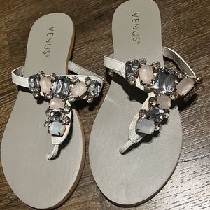 NWOT Venus rhinestone sandals size 6.5
